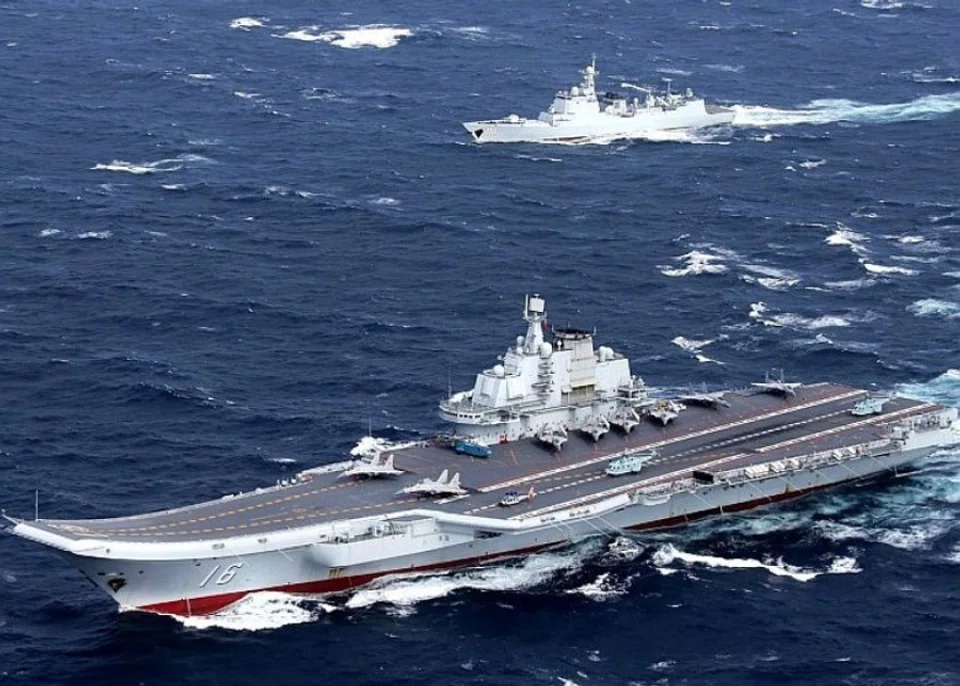 The Liaoning at sea. (Internet)