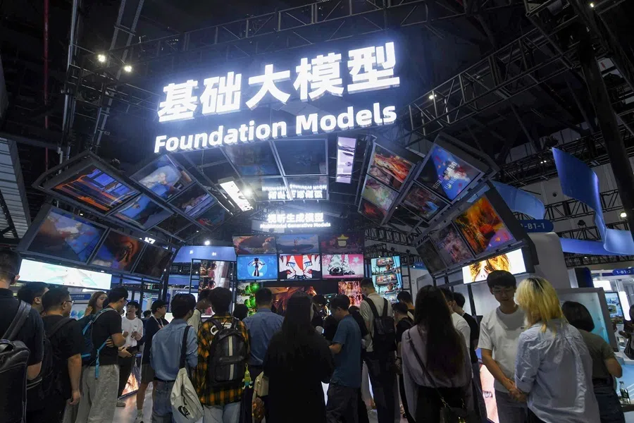 People visit the 5th Global Digital Trade Fair in Hangzhou, eastern China's Zhejiang province on 22 September 2026.