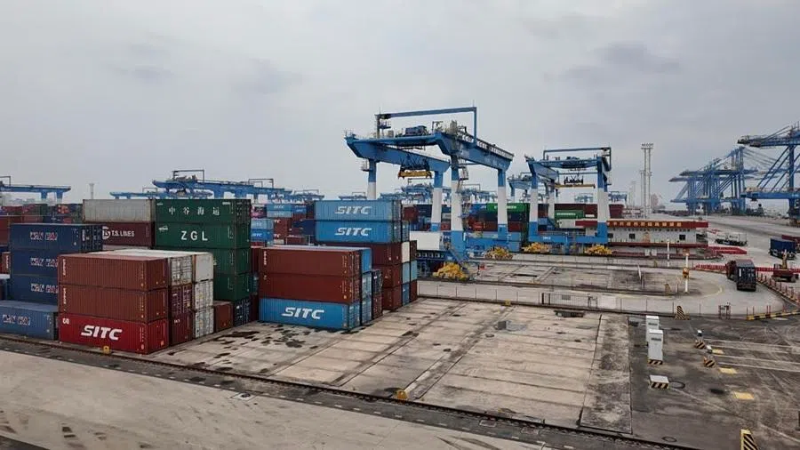 A general view of Qinzhou Port. (Lim Zhan Ting/SPH Media)