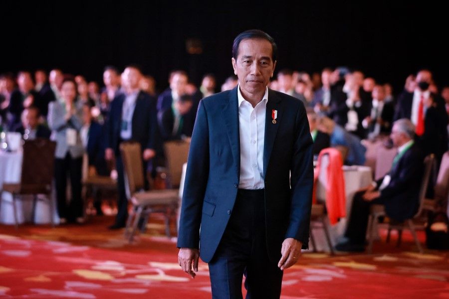 Indonesia President Joko Widodo at Ecosperity 2023 at the Marina Bay Sands Sands Expo & Convention Centre on 7 June 2023. (SPH Media)