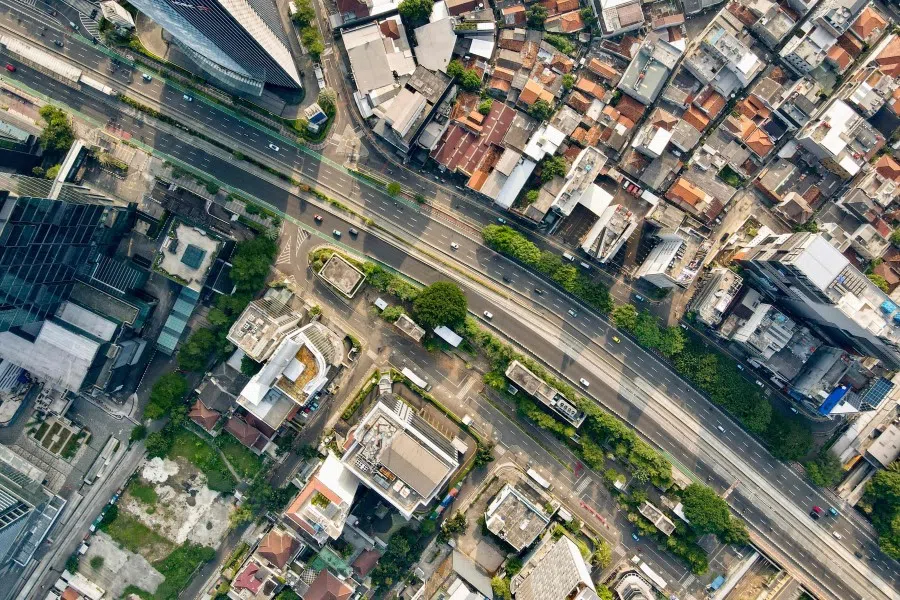 An aerial view of Jakarta, Indonesia, 22 April 2023. (Bay Ismoyo/AFP)