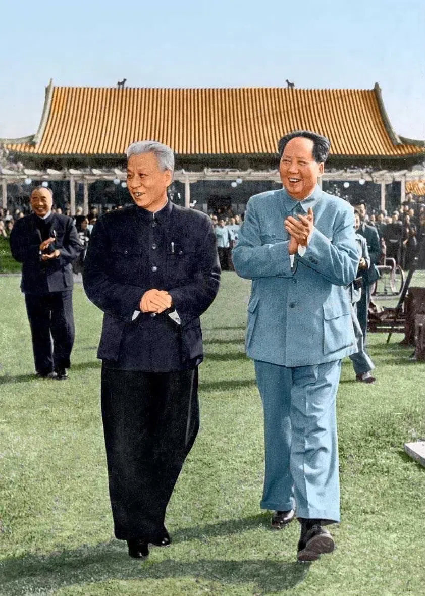 Mao and Liu Shaoqi in the 1950s. Liu was once considered Mao’s successor but later became a major target of criticism during the Cultural Revolution.