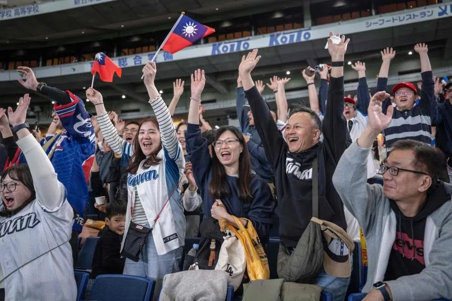 Taiwan’s fans cheer in the stands during the World Baseball Classic (WBC) Pool C game between Taiwan and Czech Republic at the Tokyo Dome in Tokyo on 7 March 2026. (Yuichi Yamazaki/AFP)