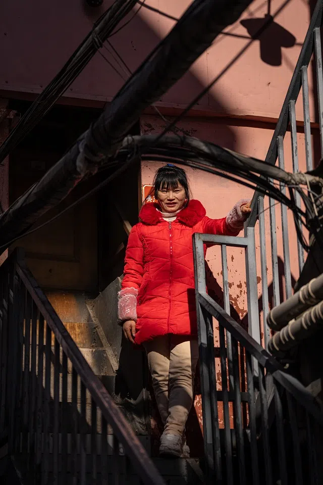 Sister Chen in the village in Beijing.