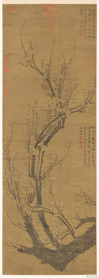 Wang Mian, Plum Blossoms in Early Spring (《南枝春早》), National Palace Museum. (Internet)