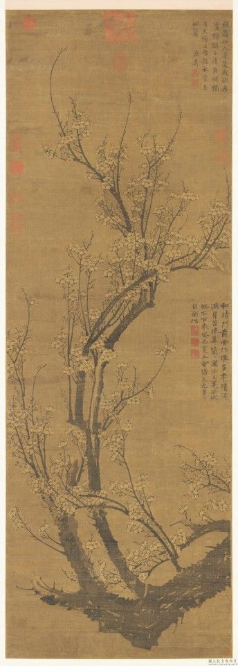 Wang Mian, Plum Blossoms in Early Spring (《南枝春早》), National Palace Museum. (Internet)