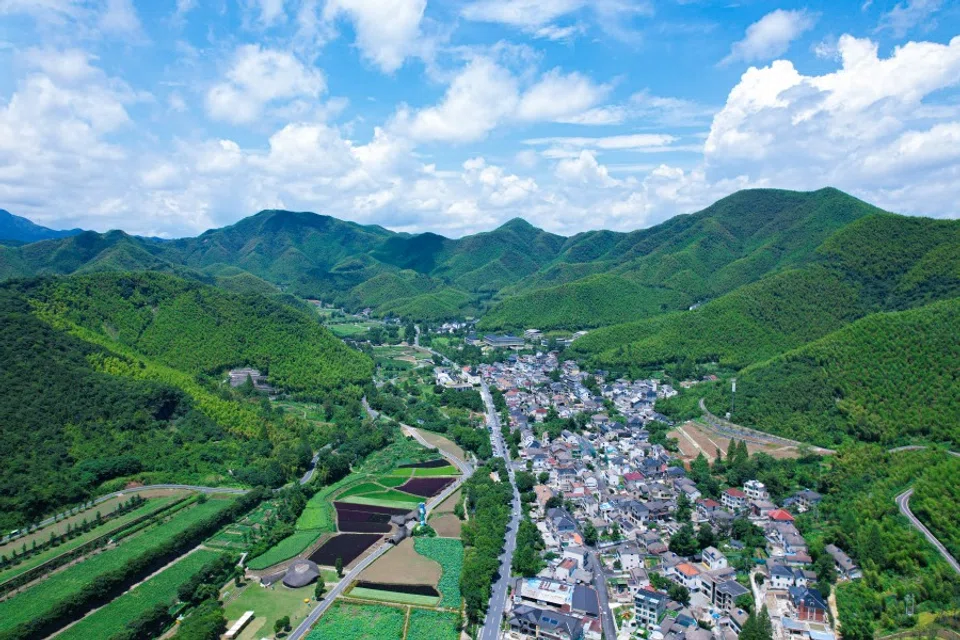 An aerial view of Yucun. (CNS)