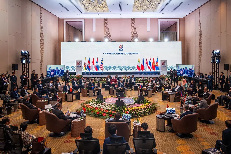 ASEAN Foreign Ministers at the 2025 ASEAN Foreign Ministers’ Retreat in Langkawi, Malaysia, on 19 January 2025 (Singapore Ministry of Foreign Affairs)