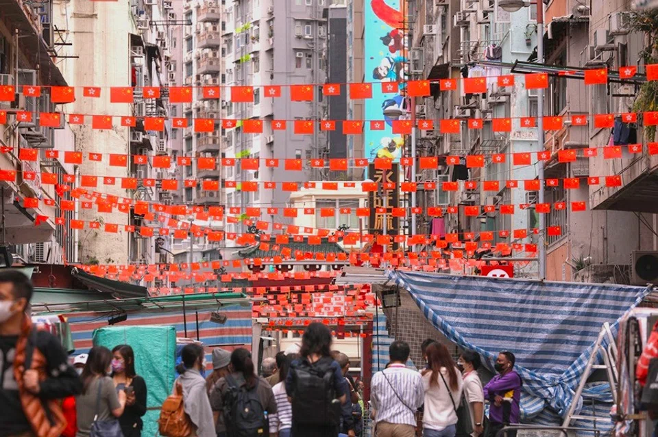 People at the Temple Street Night Market in Hong Kong, China. (SPH Media)