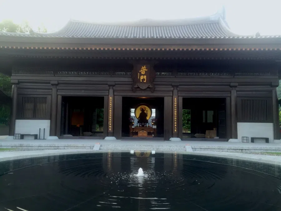 The Universal Gate at Tsz Shan Monastery, designed by Prof Ho Puay-peng.