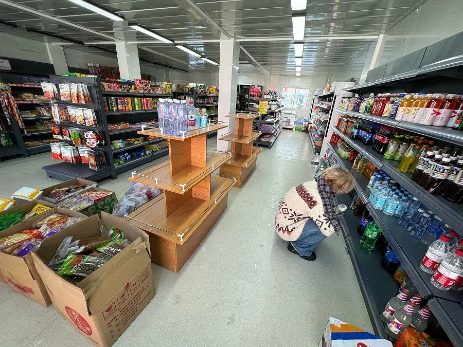 A supermarket in The Colorful Community.
