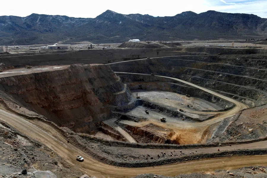  A view of the MP Materials rare earth open-pit mine in Mountain Pass, California, US, 30 January 2020. (Steve Marcus/Reuters)