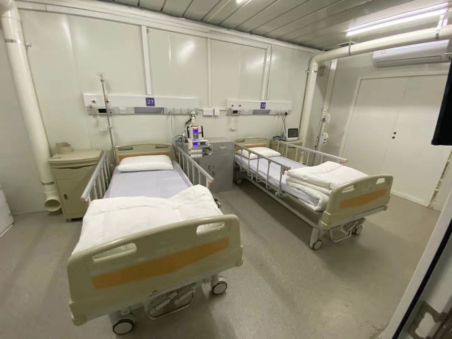 The interior of the Huoshenshan Hospital that took a mere ten days to build. (CNS)