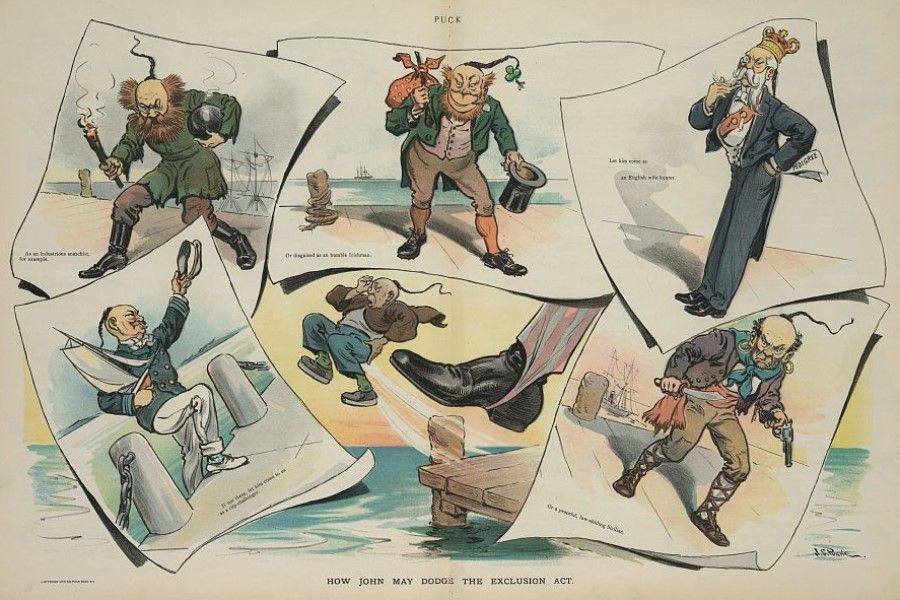 A cartoon from Puck magazine, 1905. (Wikimedia)