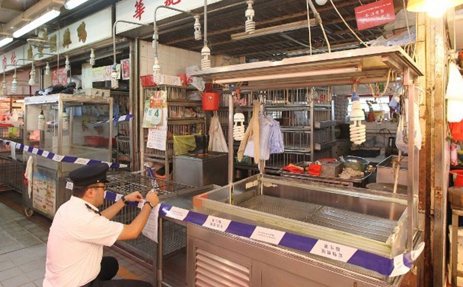 Poultry stalls in Hong Kong are not allowed to sell live chickens from 5 June 2016, in light of H7N9 bird flu virus found in a sample test. (orientaldaily.on.cc)