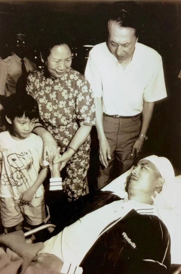 After I was flown back to Taipei, my parents brought my young nephew to the airport to welcome me home.