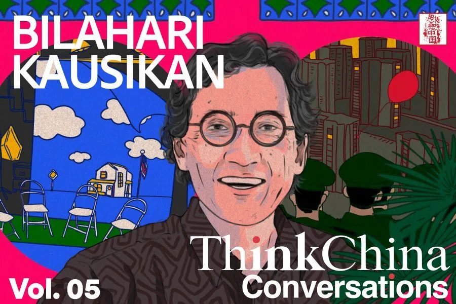 Portrait of Bilahari Kausikan for ThinkChina Conversations. (Image: Zhang Yifan)
