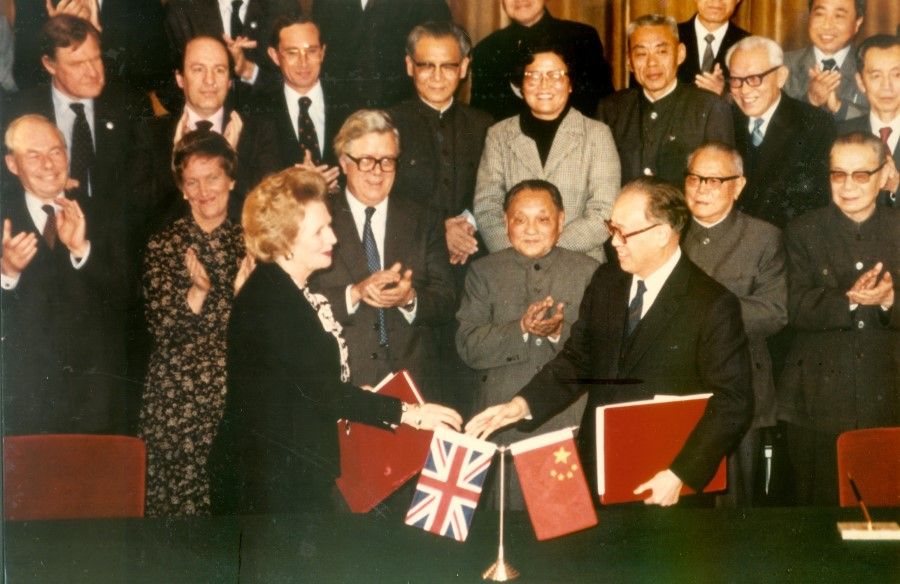 In 1984, Chinese Premier Zhao Ziyang and British Prime Minister Margaret Thatcher signed the Sino-British Joint Declaration, determining that Hong Kong and Kowloon would be returned to China in 1997.