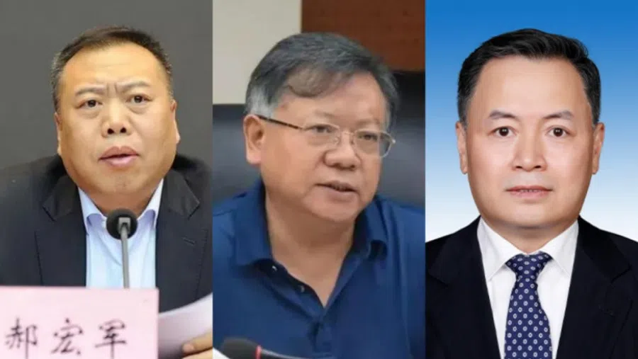 From left: Hao Hongjun, Yi Pengfei and Jiao Xiaoping. (Internet)