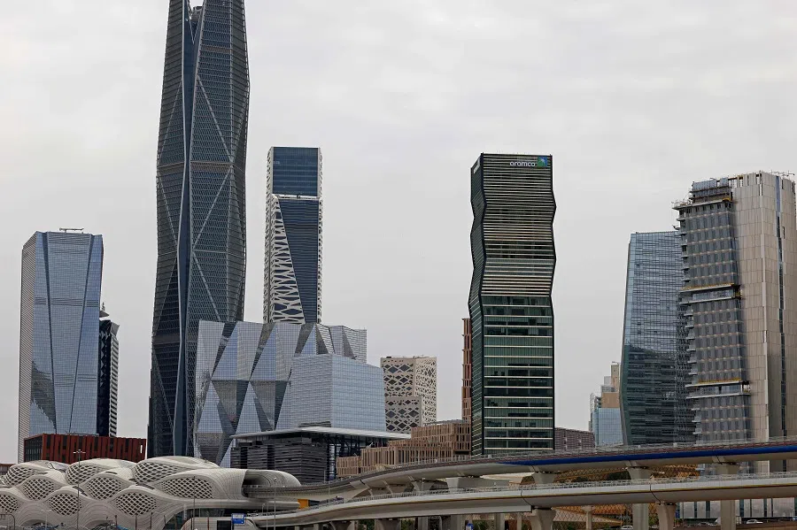 A general view of the King Abdullah Financial District in Riyadh, Saudi Arabia, on 16 April 2023. (Fayez Nureldine/AFP)