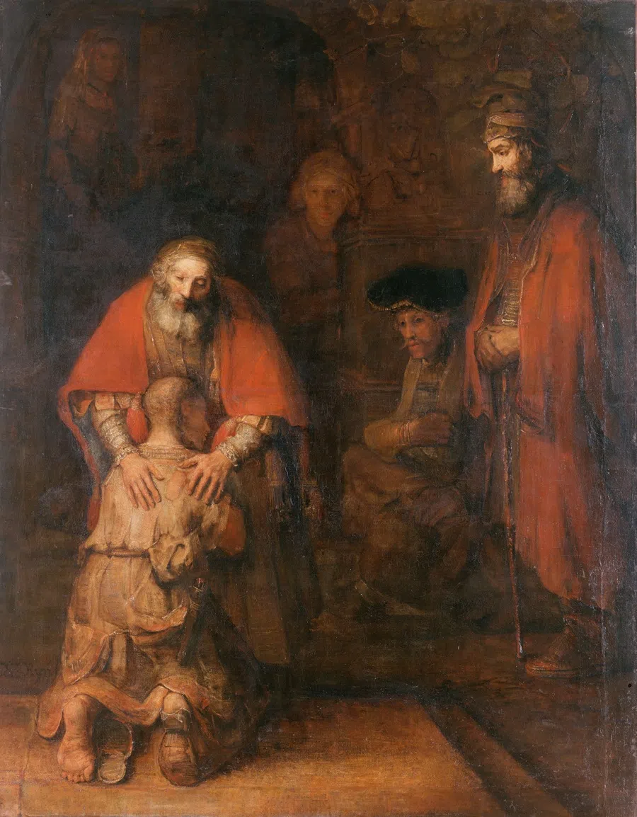 Rembrandt Harmensz. van Rijn, The Return of the Prodigal Son, State Hermitage Museum. (Wikimedia)