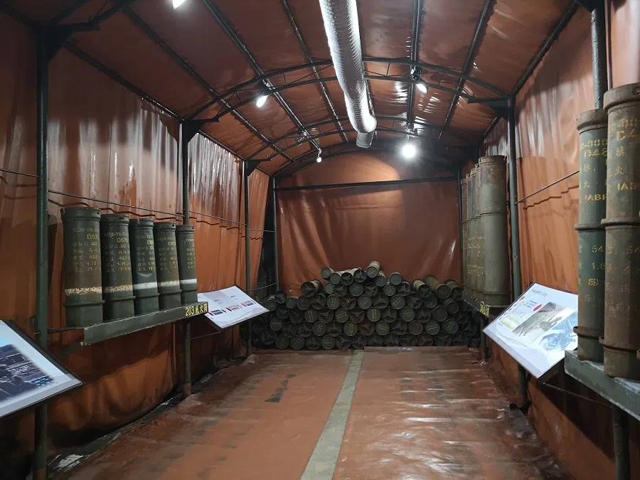 The cannonball room is open to visitors.