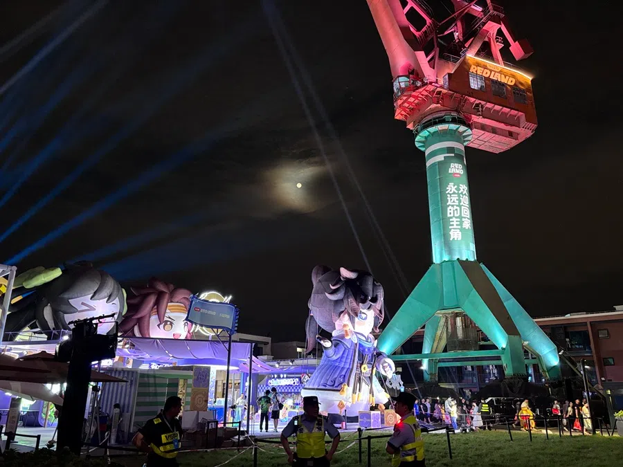 A shot of the Red Land event at night. (Li Kang/SPH Media)