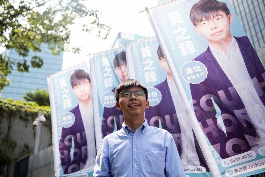 "I do not advocate independence for Hong Kong." (Kyle Lam / Bloomberg)