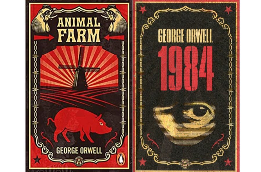 George Orwell's Animal Farm and 1984 became world-renowned classics with had far-reaching impacts on readers in the US and around the world. (Internet)
