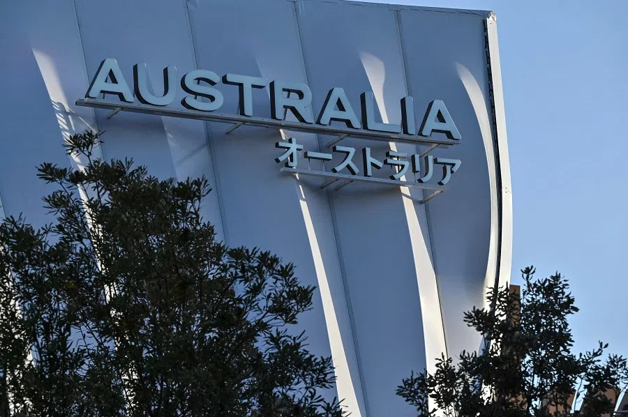 The Australia pavilion is pictured during a media preview day for the 2025 Osaka Expo in the city of Osaka on 9 April 2025, four days before the event opens to the public for six months. (Richard A. Brooks/AFP)