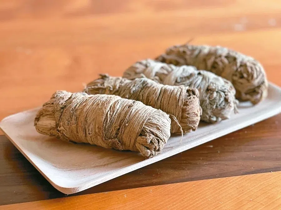 Preserved mustard greens from Fuli Stay, handmade by Mdm Chen. (Photo provided by Chiang Hsun)