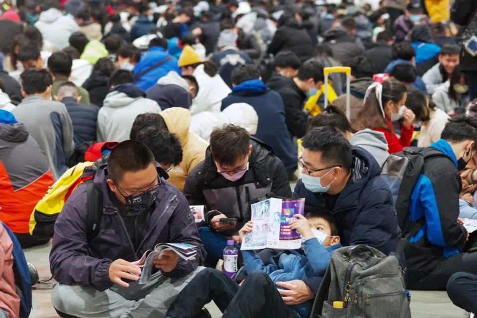 Young people in New Taipei City on 27 January 2023. (Sam Yeh/AFP)
