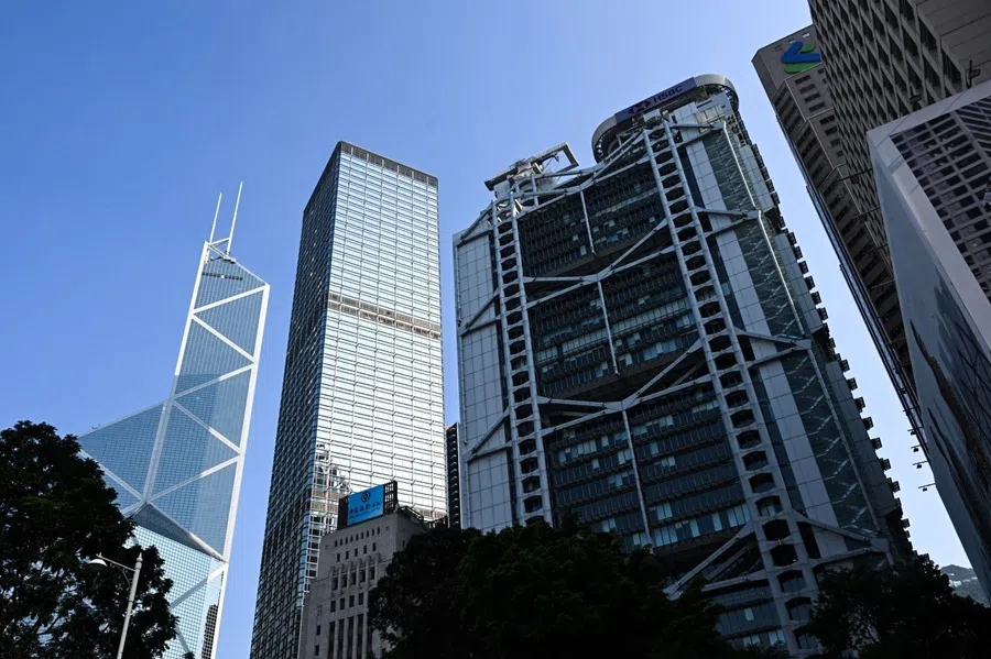 The Bank of China Tower, from left, Cheung Kong Center, and HSBC Holdings Plc headquarters building in Hong Kong, China, on 11 August 2026.