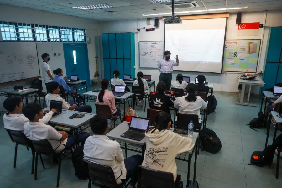 Secondary school students in Singapore, 6 April 2023. (SPH Media)