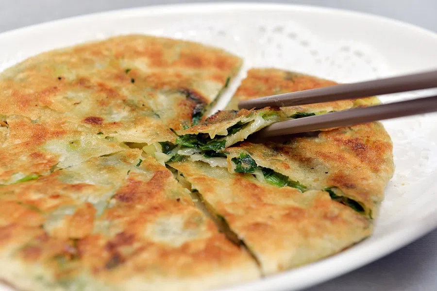 Tasty scallion pancakes. (SPH)