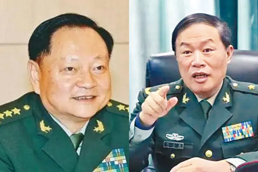 Zhang Youxia (left) and He Weidong. (Internet)