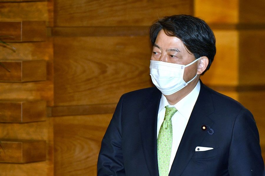 Japan's Foreign Minister Yoshimasa Hayashi, 10 November 2021. (Kazuhiro Nogi/AFP)