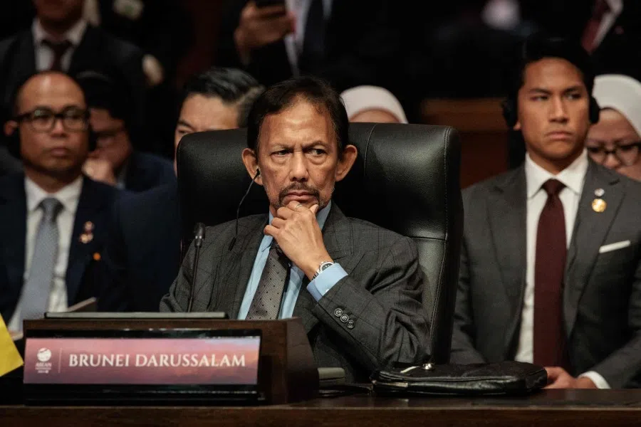 Brunei's Prime Minister Hassanal Bolkiah attends the 18th East Asia Summit as part of the 43rd Association of Southeast Asian Nations (ASEAN) Summit in Jakarta on 7 September 2023. (Yasuyoshi Chiba/AFP)