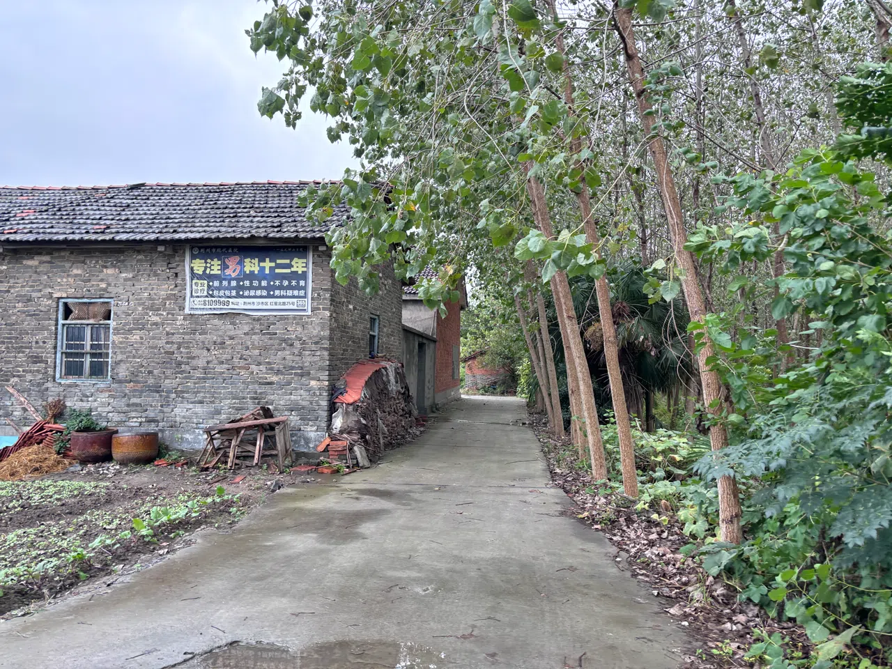 A sign outside a residence in Qili village in Hubei province advertising treatments for infertility. (Li Kang/SPH Media)