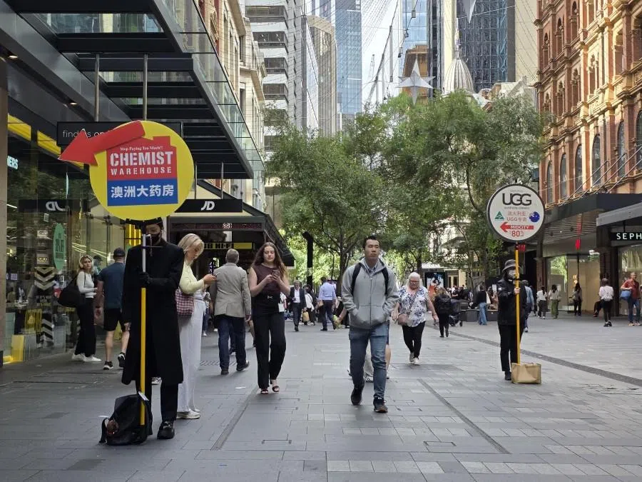 Pitt Street Mall in Sydney, Australia, on 14 November 2025. (Photo: Candice Chan/SPH Media)