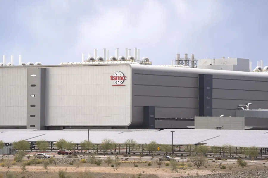 The Taiwan Semiconductor Manufacturing Company (TSMC) fabrication plant in Phoenix, Arizona, US, on 3 March 2025. (Rebecca Noble/Bloomberg)