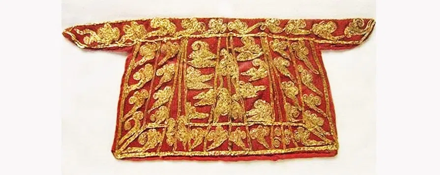 Empress Wu Zetian's embroidered skirt. (Internet)