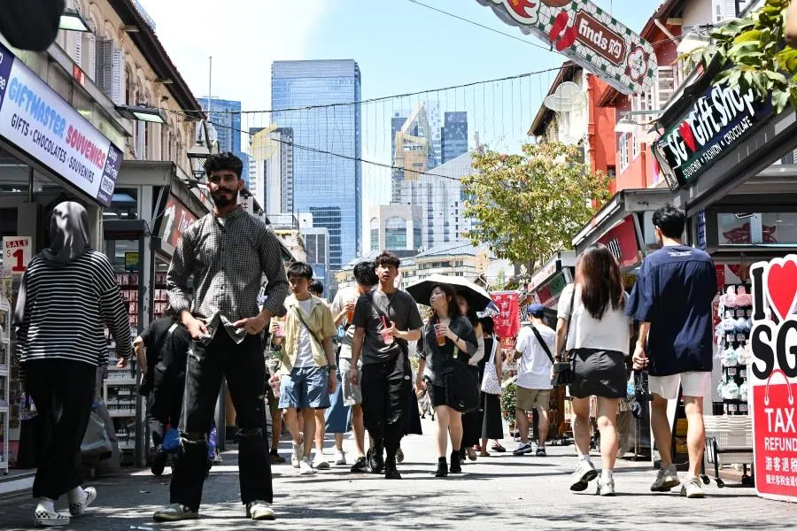 People in Chinatown in Singapore, on 13 June 2025.