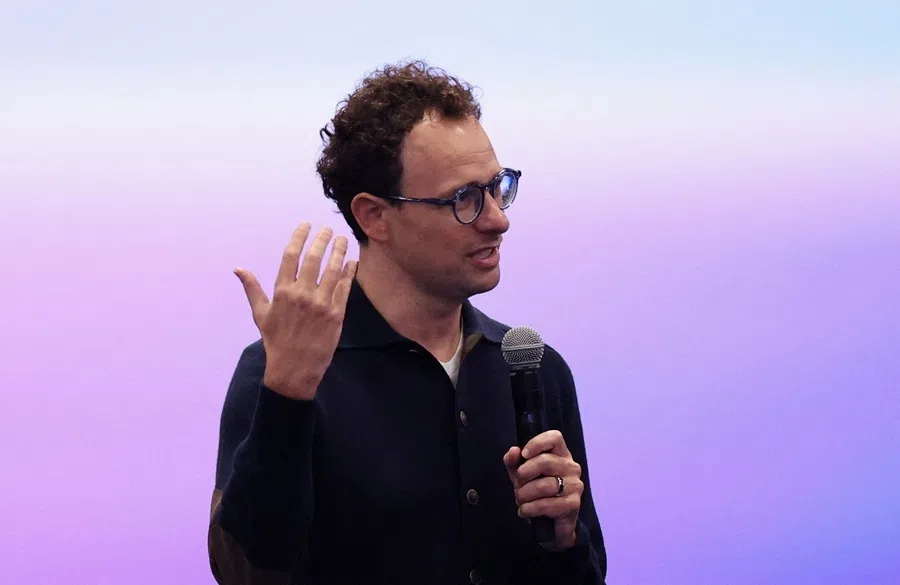 Anthropic co-founder and CEO Dario Amodei speaks at Dreamforce 2026 summit in San Francisco, California, US, on 15 September 2026.