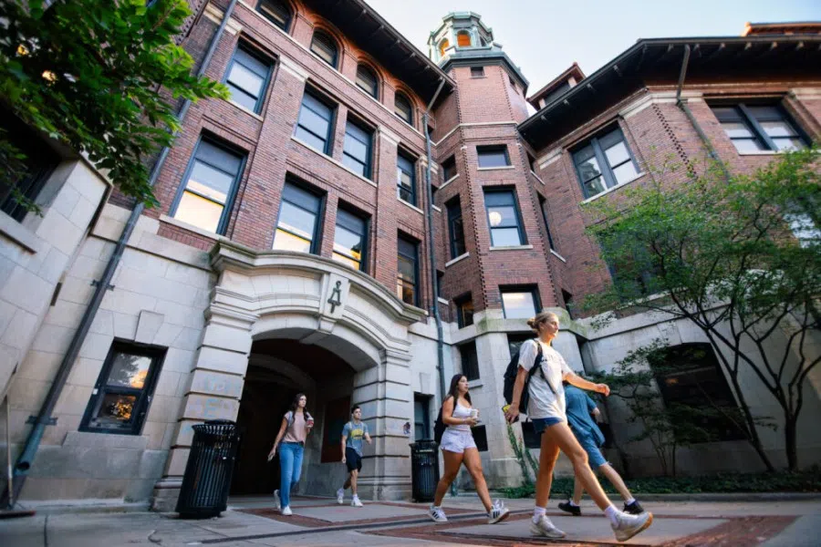 Students on the University of Michigan campus. (University of Michigan website)