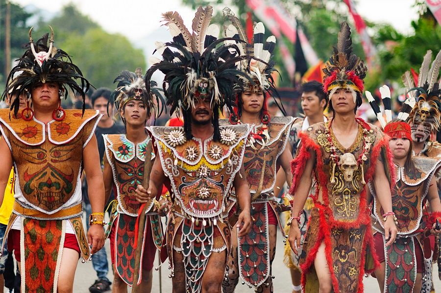 Dayaks of Kalimantan, a performance and ritual during the Chap Goh Meh celebration in Singkawang, West Kalimantan, Indonesia. (iStock)