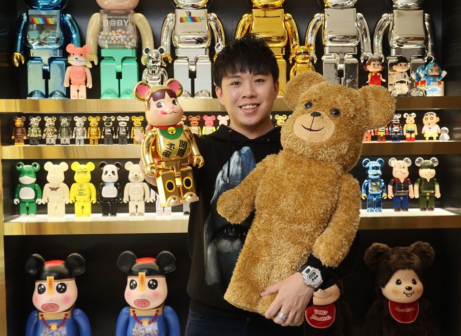 Qiu Qikai, company director of Trillion Gains, a company involved in the import, export, and sale of Be@rbricks. (SPH Media)