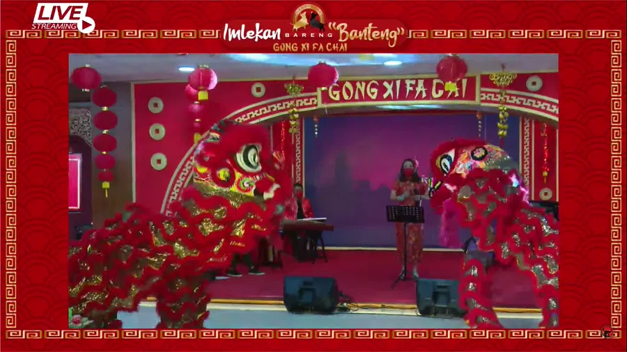 A performance at the virtual celebration. (Screengrab from the PDI Perjuangan YouTube channel)