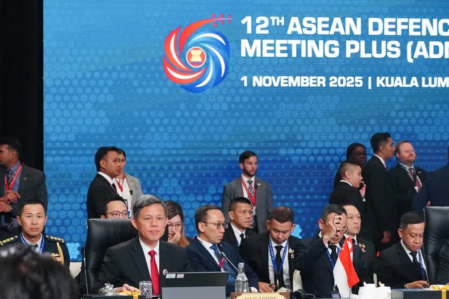 Attendees at the 12th ASEAN Defence Ministers’ Meeting (ADMM)-Plus in Kuala Lumpur, Malaysia, on 1 November 2025. (Singapore Ministry of Defence)