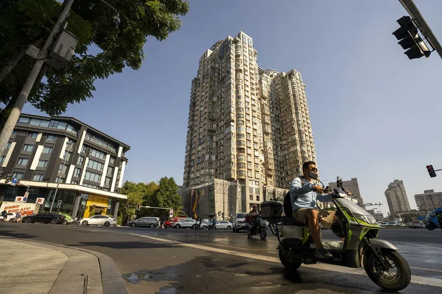 Residential buildings in Chengdu, China, on 19 August 2024. (Raul Ariano/Bloomberg)